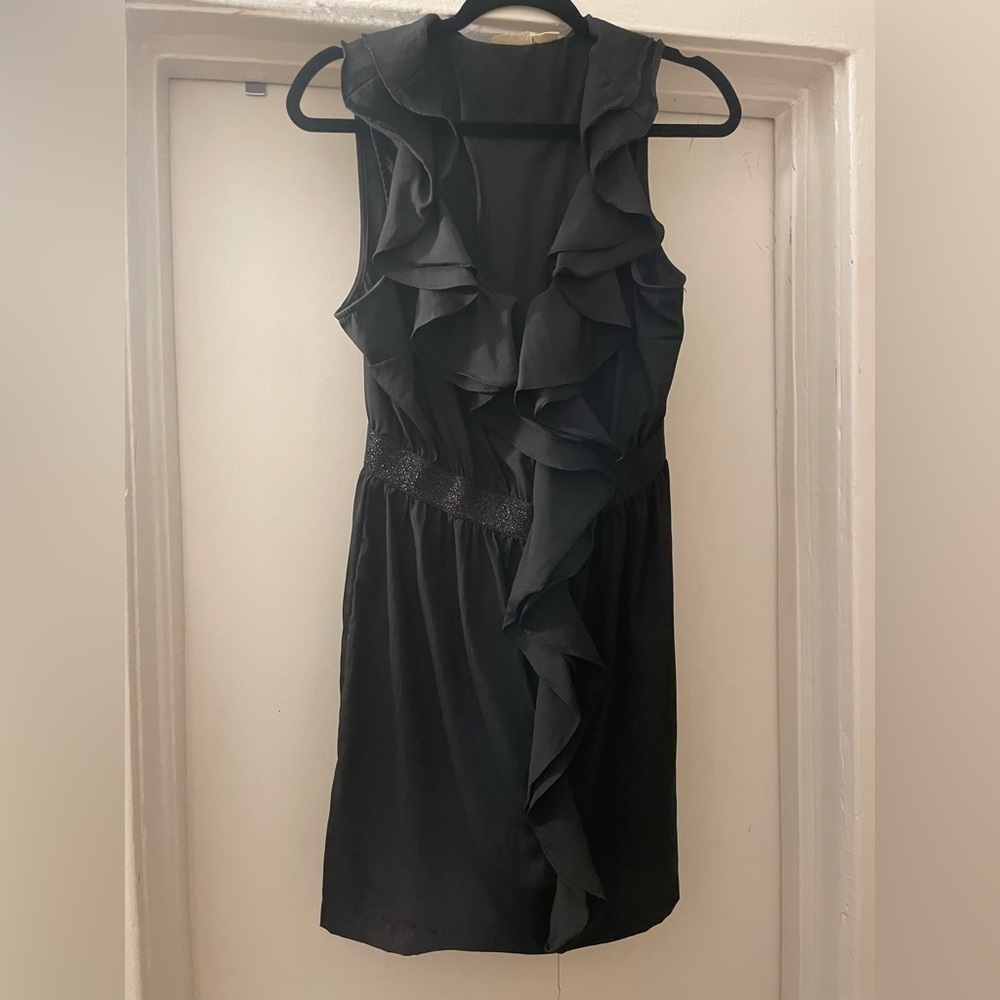 Pins and Needles Black ruffle mini dress‎ size Large